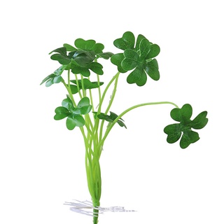 Cỏ bốn lá may mắn - Cây cỏ giả cỏ nhân tạo Trang trí nhà - cỏ may mắn 4 lá