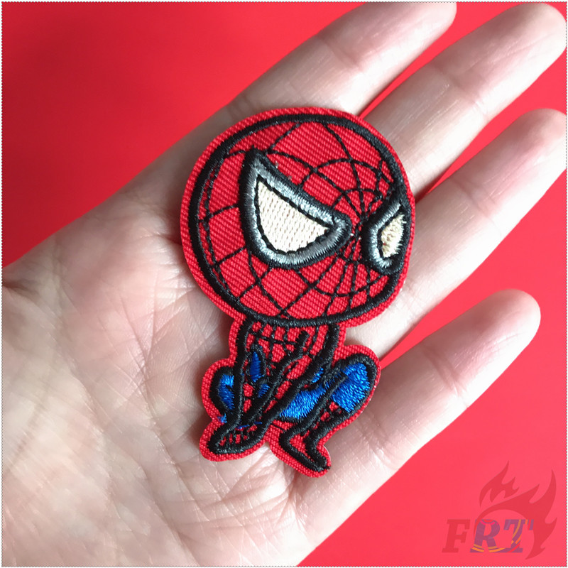 Miếng vá ủi thêu trang trí quần áo hình Người Nhện series 01