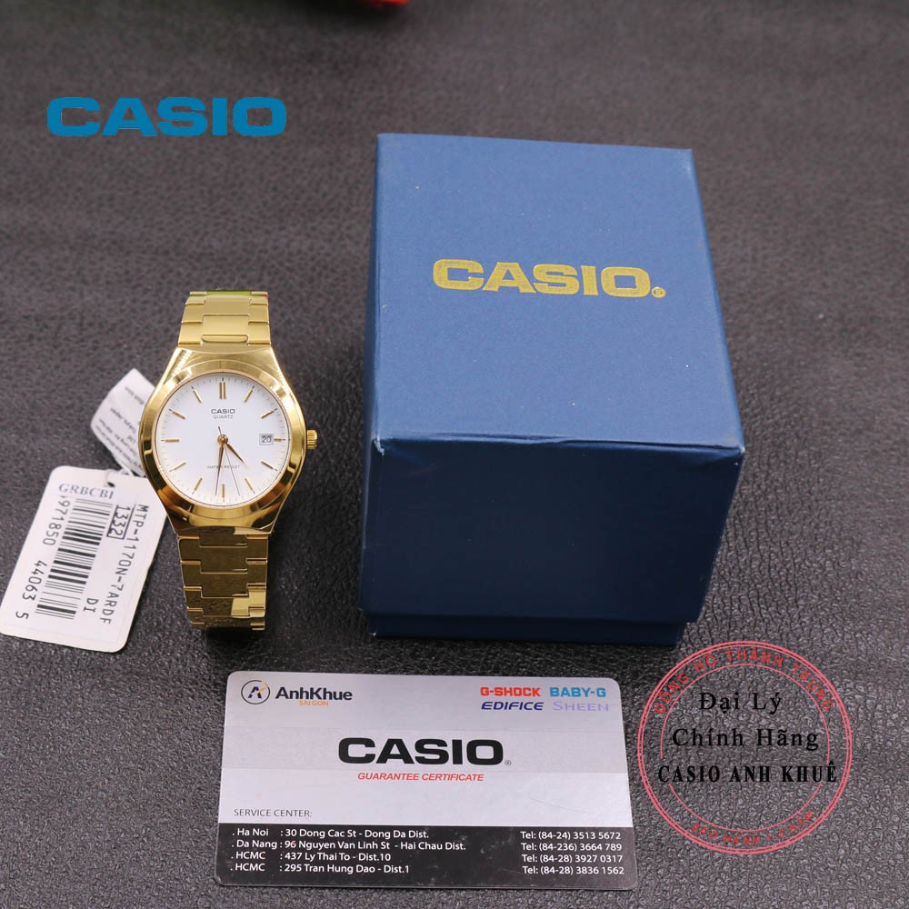 Đồng hồ nam Casio MTP-1170N-7ARDF dây kim loại