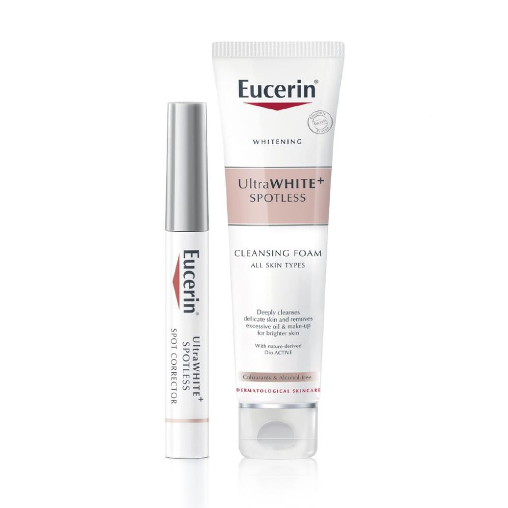 Combo Eucerin Chuyên Biệt Ngừa Nám, Trắng da Eucerin 5ml - Sữa Rửa Mặt Eucerin 150g
