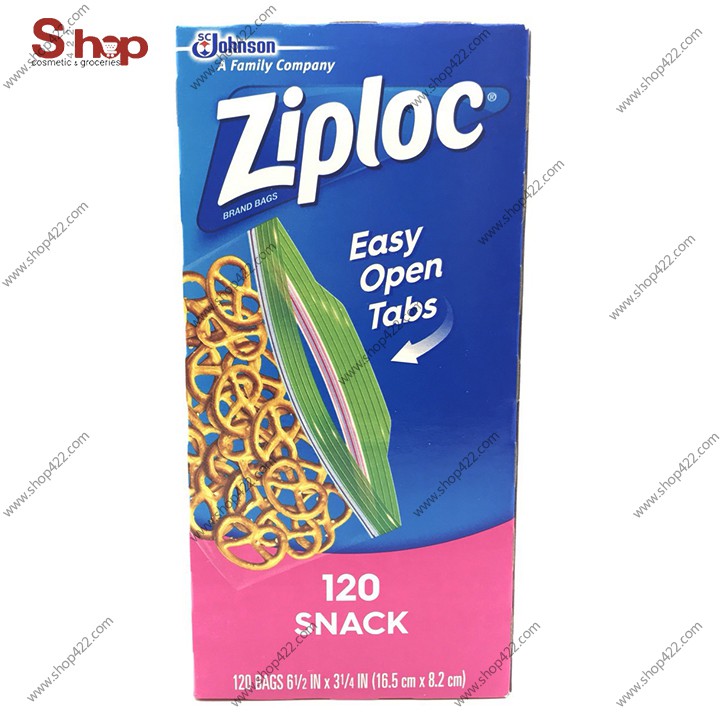 Ziploc Túi Đựng Thực Phẩm Snack 120 Cái