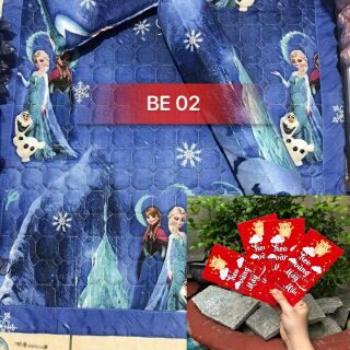 Bộ chăn gối cho bé gái- Elsa & Anna / Tặng bao lì xì Tết