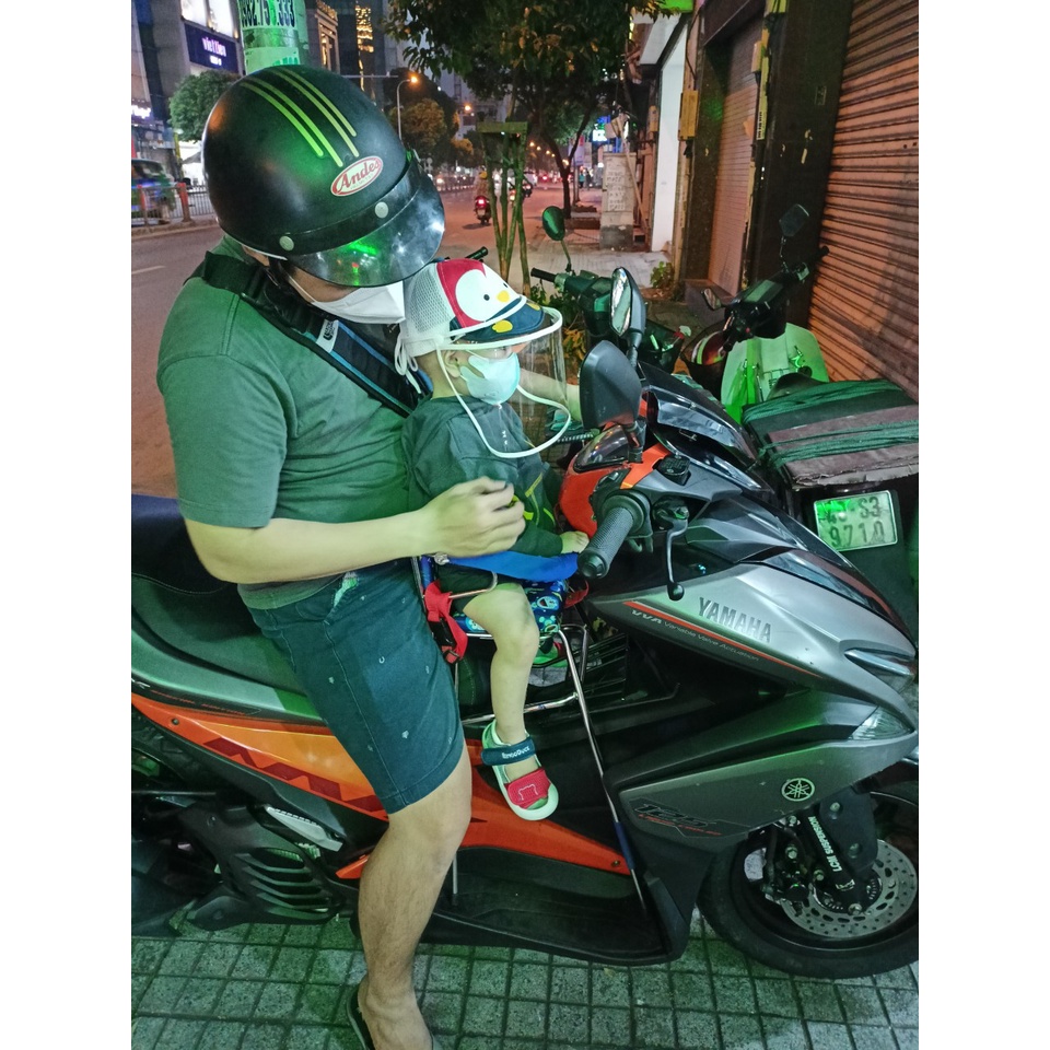 Ghế ngồi xe máy cho bé dành cho xe Pcx ( Ghế inox)