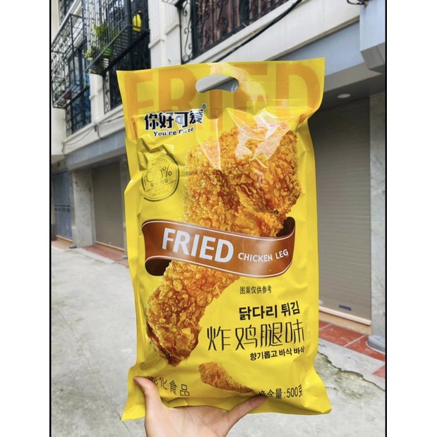 BIM ĐÙI GÀ CHIÊN XÙ FRIED LEG 500gr Tên món | Ăn vặt Hà Nội | TDessert15k