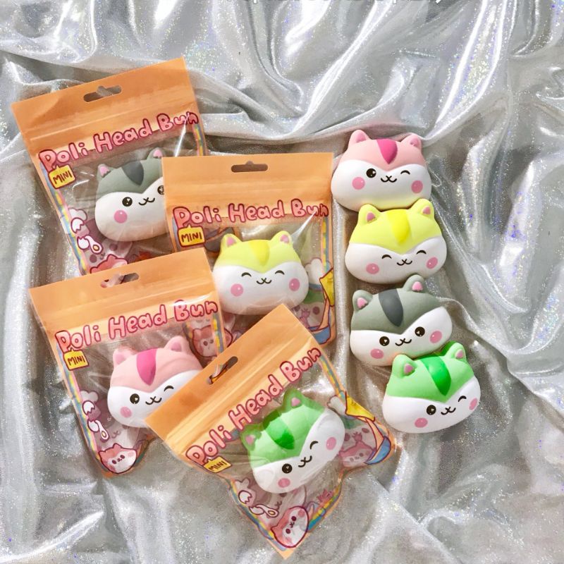 Đồ chơi bóp mềm Squishy chính hãng Popular đầu poli mini