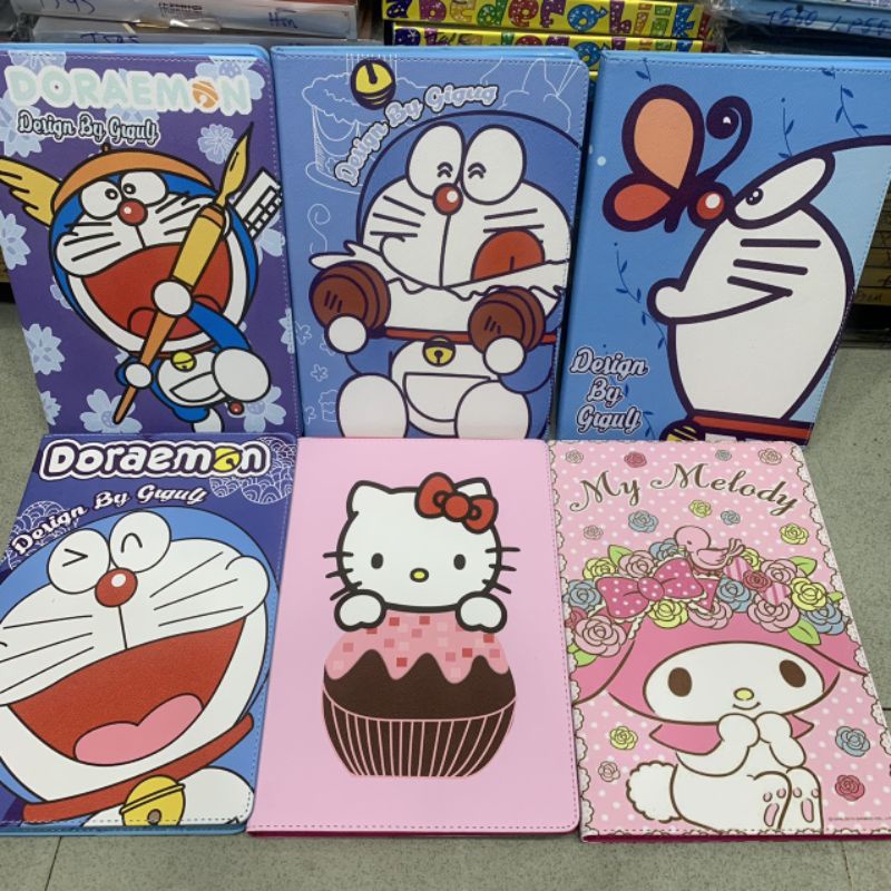 Bao da Samsung Tab A8 X200 X205 kitty doremon siêu dễ thương hàng chuẩn loại 1