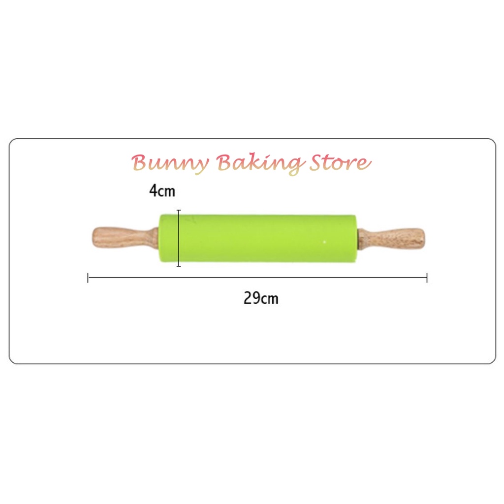 Cây lăn bột mì làm bánh bằng silicon