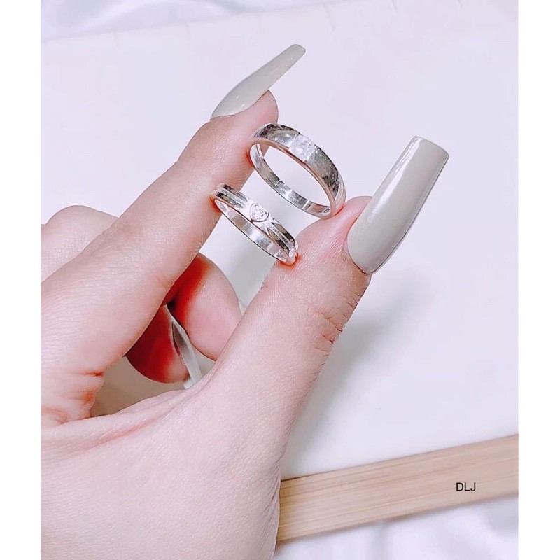 NHẪN ĐÔI BẠC TA CAO CẤP NHIỀU MẪU