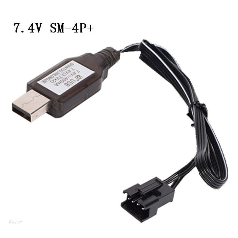 Bộ Sạc Điều Khiển Từ Xa Bonjour 7.4v (3.7V X2) Sm-4P Li-Ion E E561-001 Cho Xe Hơi / Tàu Thuyền