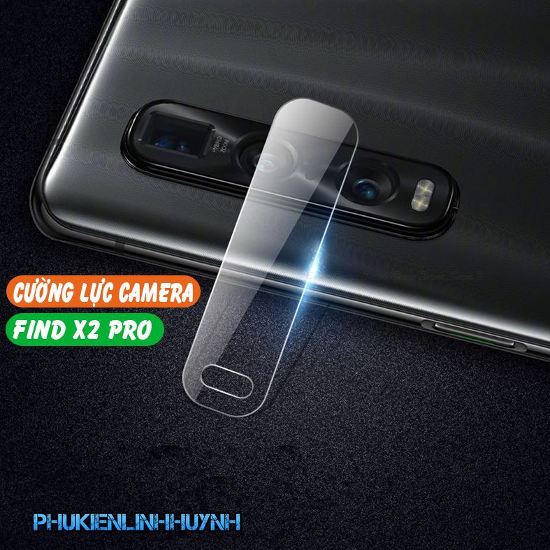 Oppo Find X2 Pro_Miếng dán cường lực bảo vệ camera trong suốt.