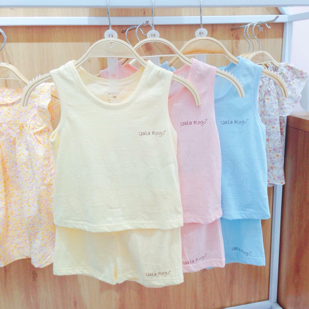 Bộ ba lỗ bé trai bé gái Uala Rogo chất cotton