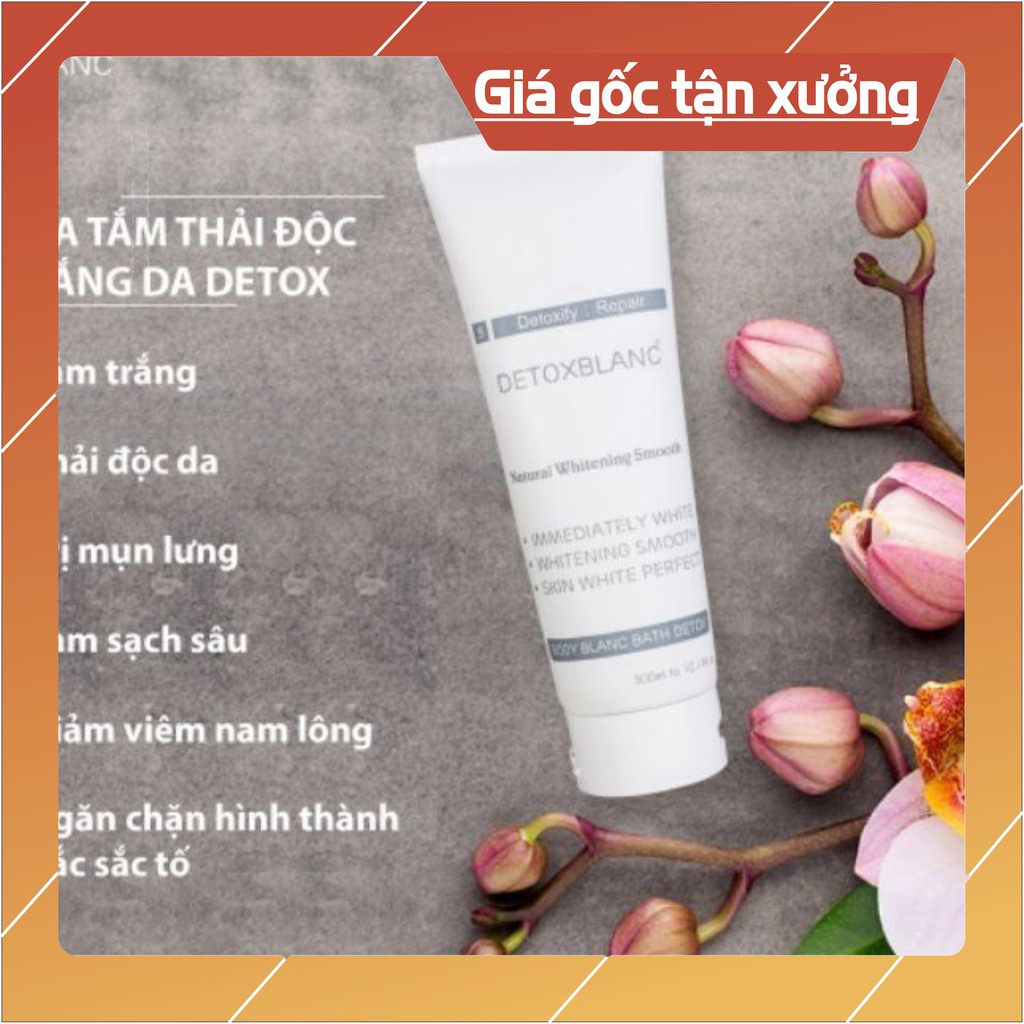 <sale> SỮA TẮM THẢI ĐỘC TRẮNG DA DETOX BLANC- body blanc bath