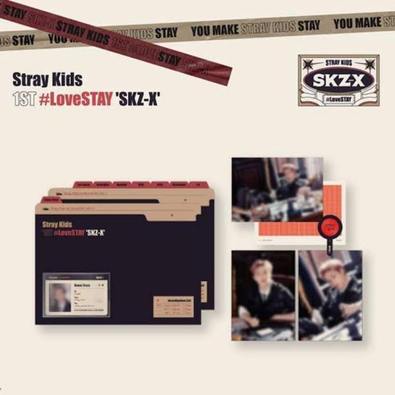 (Lovestay) Bộ Postcard & Thẻ ID Skz-x