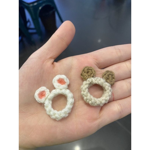 Nhẫn len thỏ gấu