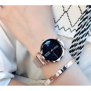 Đồng hồ thời trang nữ dây thép khóa nam châm