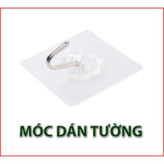 Móc Dán Tường Siêu Dính Trong Suốt Chịu Lực Tốt Treo Tường Chắc Chắn 6x6 cm