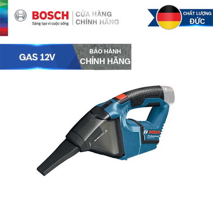 [HÀNG CHÍNH HÃNG] Máy Hút Bụi Dùng Pin Bosch GAS 12V LI (Không kèm pin và sạc)