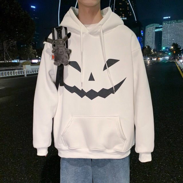 [ Đủ size ] Áo Hoodie in hình mặt quỷ phảng quang 2 màu trắng đen sắc nét chất nỉ cotton mịn form UNISEX_MYMY UNISEX | BigBuy360 - bigbuy360.vn