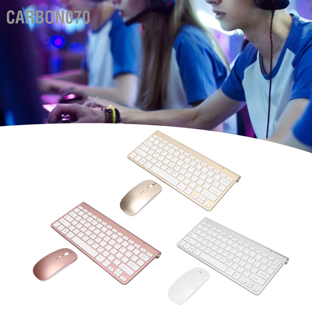 [Hàng Sẵn] Bộ Bàn Phím Và Chuột 2.4G Không dây 78 Phím USB【Carbon070】