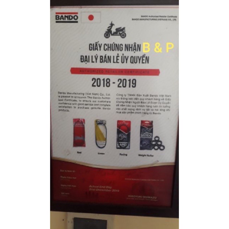 bi côn xe ga dùng cho các xe hon đa xe ga