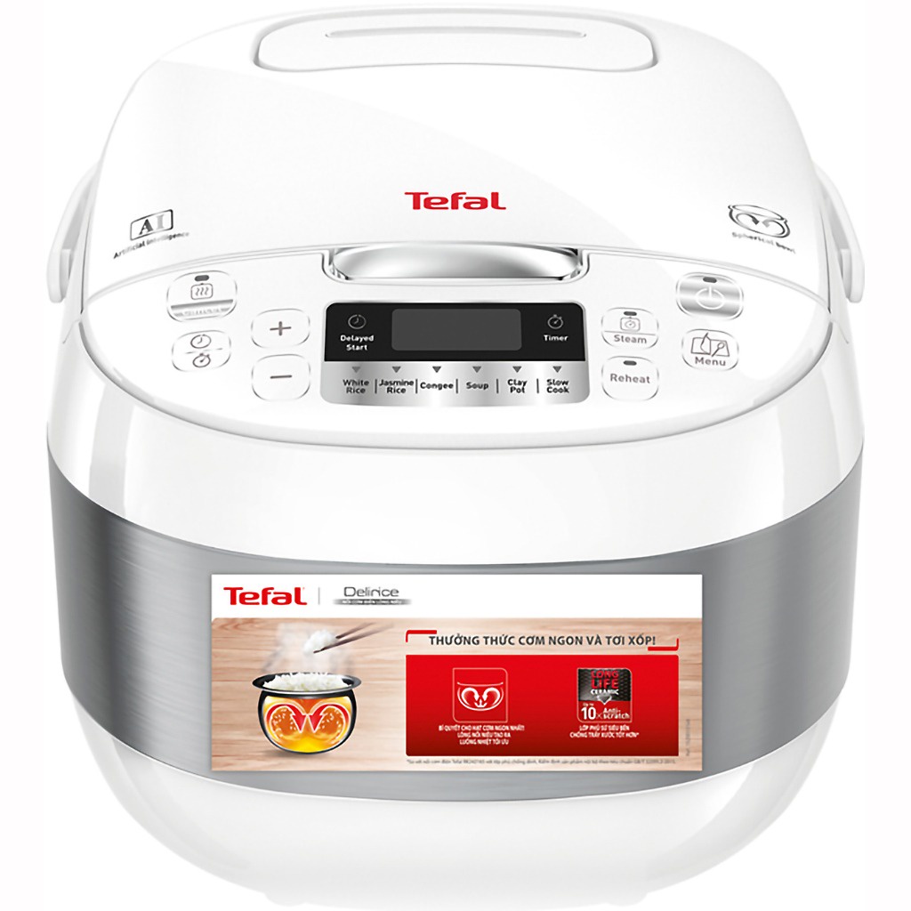 Nồi cơm điện từ IH Fuzzy Logic 1.8L Tefal RK752168 750W - Hàng chính hãng