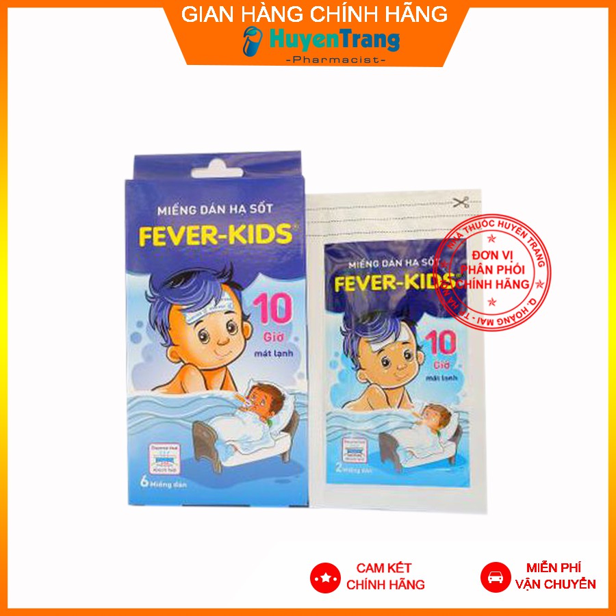 ✔️️️(Chính Hãng) Miếng dán hạ sốt Fever Kids Hộp 6 miếng