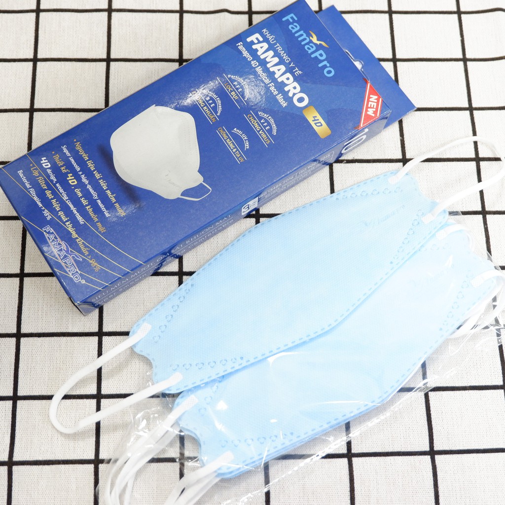 Khẩu trang y tế 4D Nam Anh FAMAPRO đủ màu, người lớn trẻ em hộp 10 cái NPP  Shoptido - Thiết bị khác | ALamDep.com