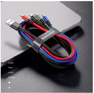 Cáp sạc 4 trong 1 Baseus - CA1T4 (2 Lightning - Type C - Micro USB)