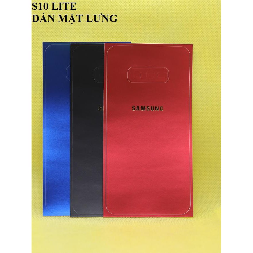 Miếng Dán Lưng Samsung S10 , S10 Plus , S10e Dán Lưng Dẻo Skin Màu Cao Cấp
