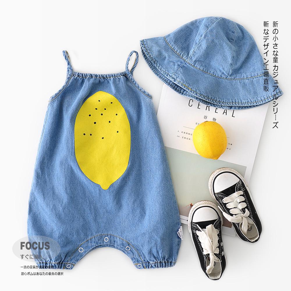 Quần Yếm Denim Mùa Hè Dễ Thương Cho Bé