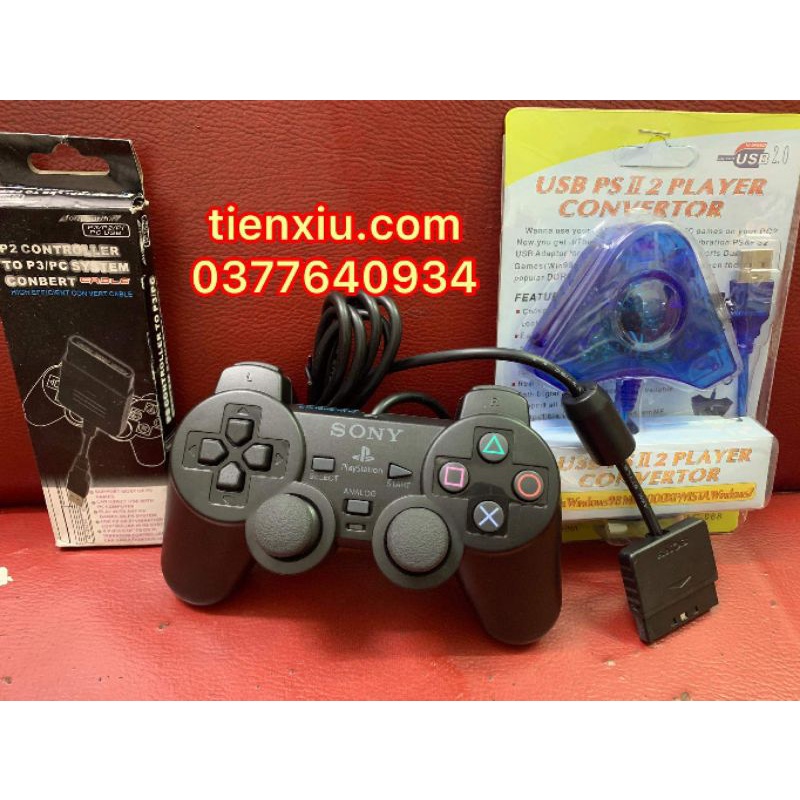 Tay bấm Ps2 và đầu chuyển tay cầm ps2 sang Pc laptop usb