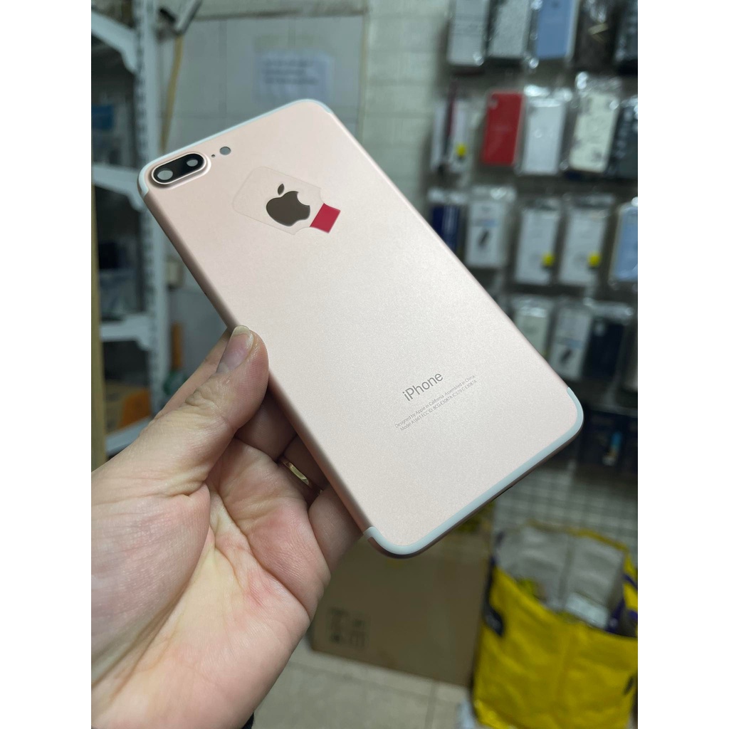 Vỏ Iphone 7 Plus Màu Hồng tặng kèm bộ nút