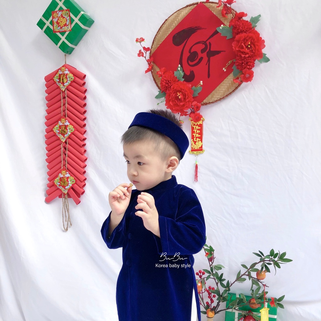 𝐀́𝐨 𝐃𝐚̀𝐢 𝐍𝐡𝐮𝐧𝐠 - Kèm Quần & Mấn Cho Bé Trai