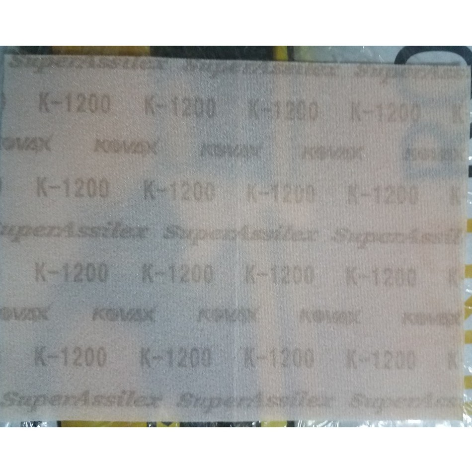 25 tờ Giấy nhám chà khô đánh bóng Kovax SuperAssilex K-1200 (130 x 170)/ 25 tờ nhám hạ cam
