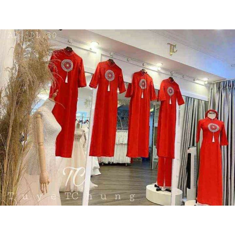 Áo dài phụ dâu siêu rẻ  - Long Mỹ Siêu Rẻ