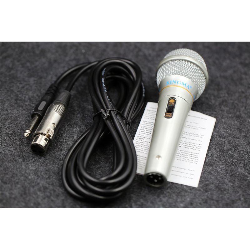 Mic,Micro Karaoke XINGMA AK-319 dòng mic có dây giá rẻ, chất lượng cao Bảo hành Một Đổi một