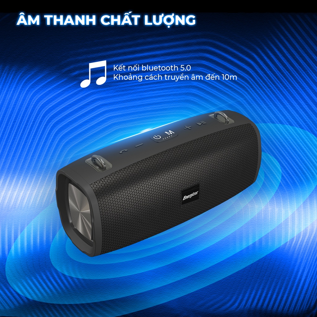 Loa Bluetooth Energizer BTS-204 kèm Micro Karaoke [CHÍNH HÃNG PHÂN PHỐI VN, BẢO HÀNH 24 THÁNG]
