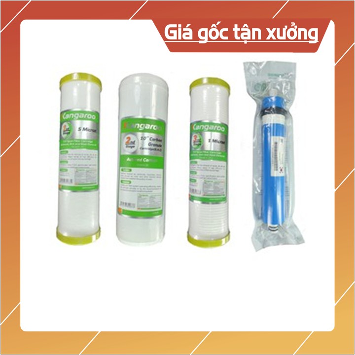 [CHÍNH HÃNG-RẺ VÔ ĐỊCH] Combo Lõi Lọc Nước Kangaroo 1-2-3 Chính Hãng -LỌC SẠCH VÔ ĐỐI