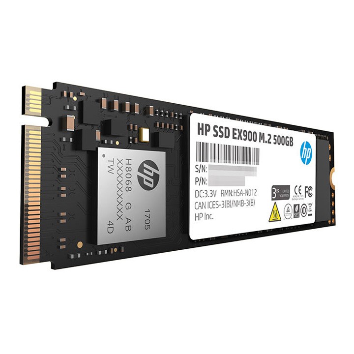 [Mã 159ELSALE hoàn 7% đơn 300K] Ổ cứng SSD M.2 2280 PCIe NVMe HP EX900 500GB-bảo hành 3 năm SD30
