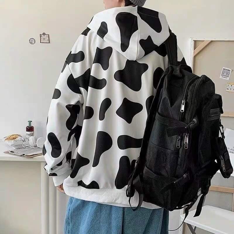 [BÁN SỈ] Aó Khoác Hoodie UNISEX Hình Bò Sữa Chất Nỉ cotton