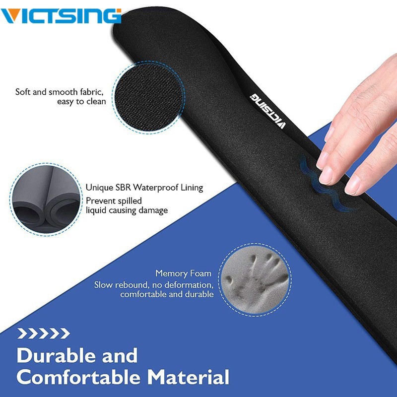 VICTSING Miếng Đệm Cổ Tay Chống Trượt Cho Bàn Phím Và Chuột Máy Tính 40cm | BigBuy360 - bigbuy360.vn