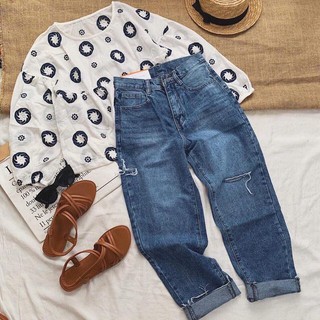 Quần jean baggy rách cực chất hàng loại 1 đủ size