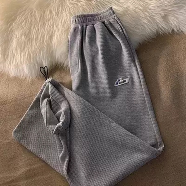 NRVP Quần Thể Thao Nữ Ống Rộng Phong Cách Đường Phố Hàn Quốc Mới