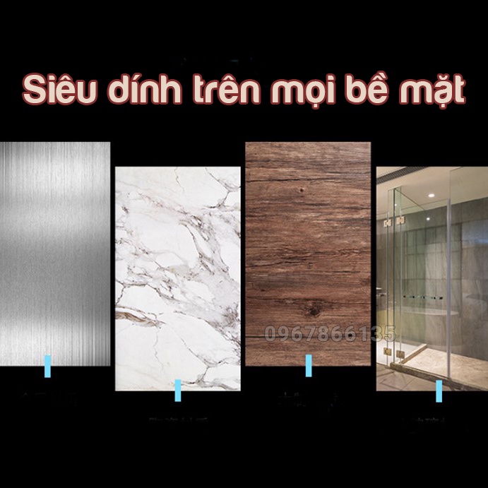 Cuộn băng dính 2 mặt trong suốt siêu chịu lực, siêu dính, chống nước đa năng dài 3m