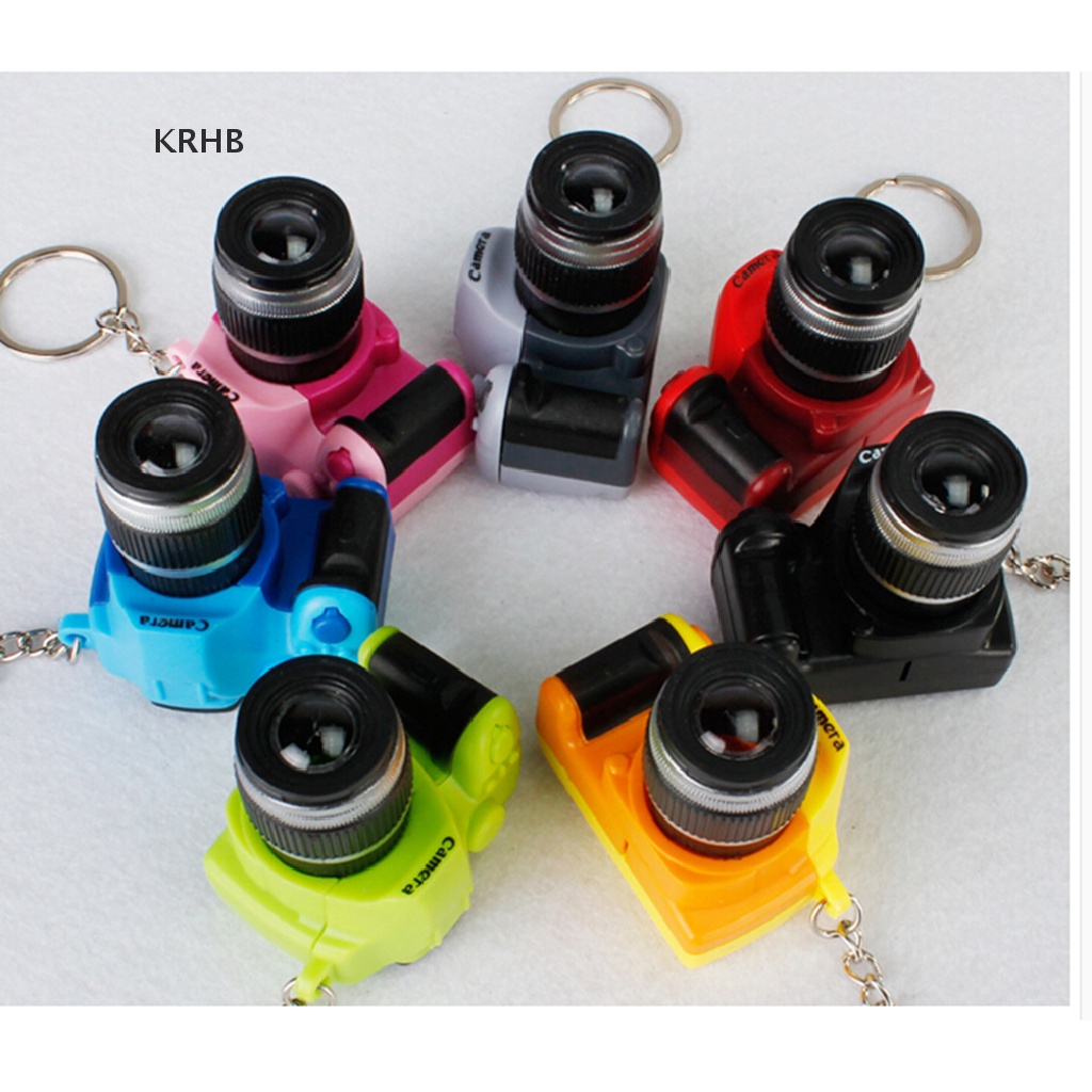 Móc Khóa Hình Máy Ảnh Có Đèn Flash Và Âm Thanh Dễ Thương Mới