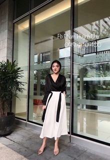 Set sơ mi lụa