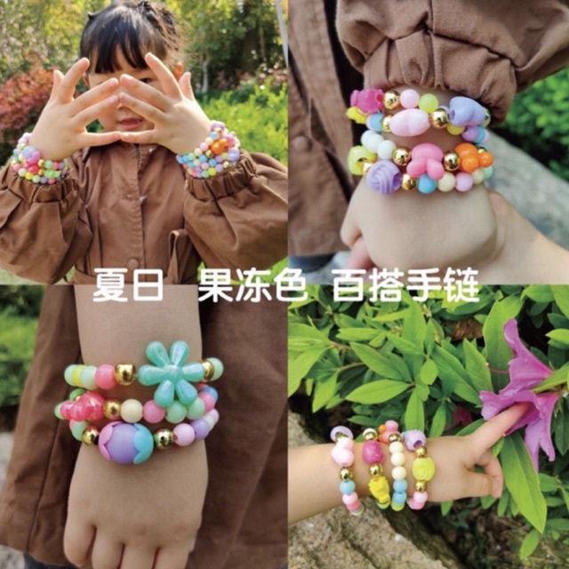 Lắc tay, vòng tay ngọc hoạ tiết hoạt hình đáng yêu cho bé - TiNa’s House
