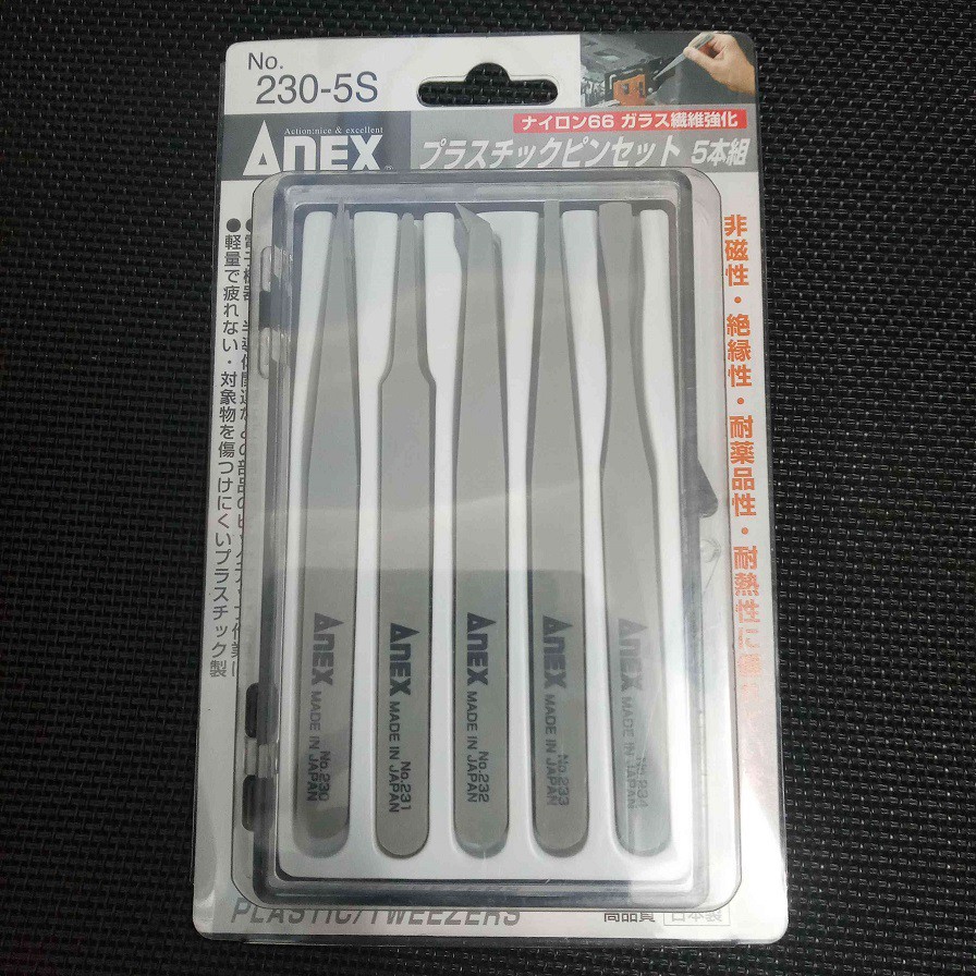 Bộ nhíp bằng nhựa Anex Nhật Bản No.230-5S