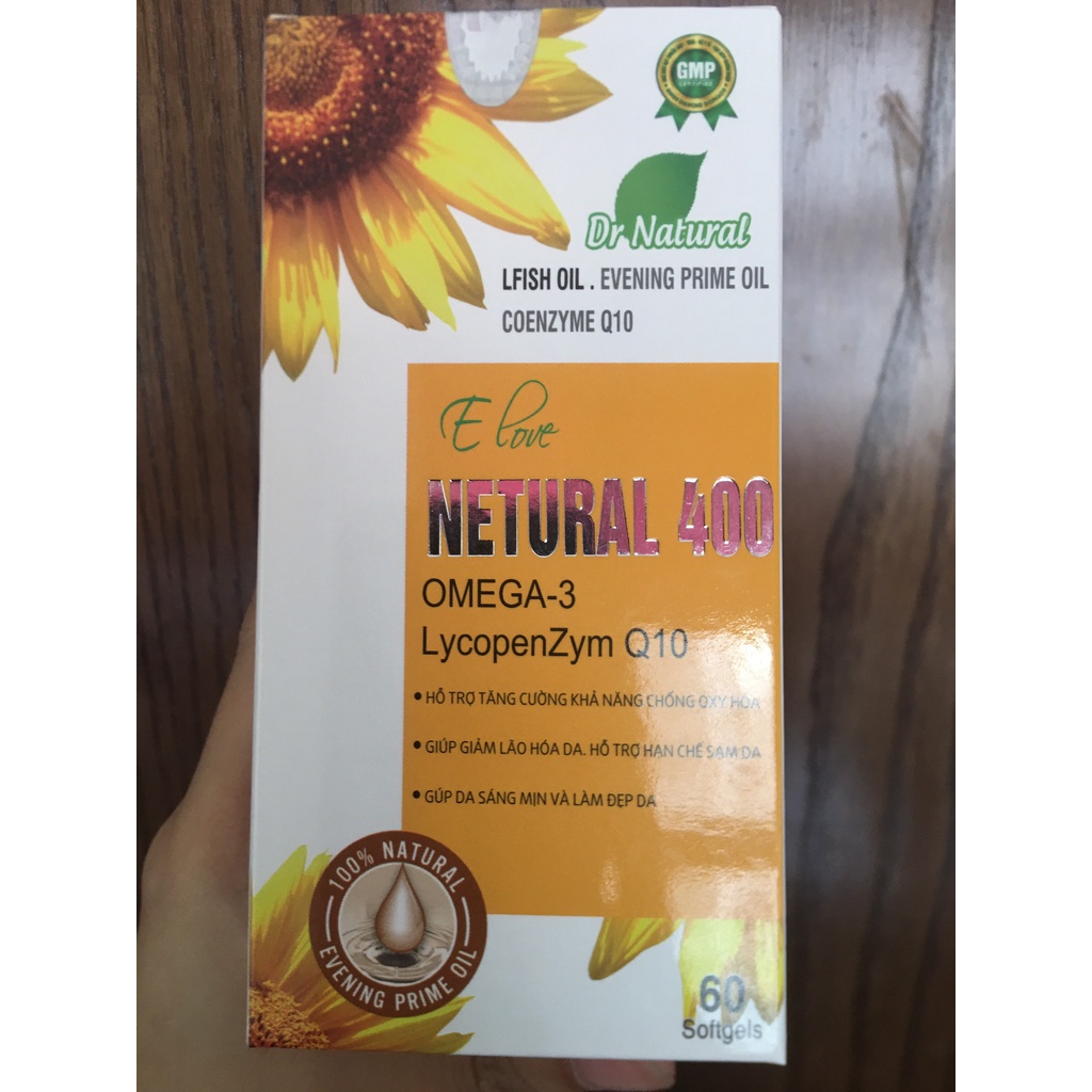[60 VIÊN] Viên Uống Sáng Mịn Da Tinh Dầu Hoa Anh Thảo,VITAMIN E 400 Omega 3 – chống lão hóa da, giảm sạm , dầu thông đỏ