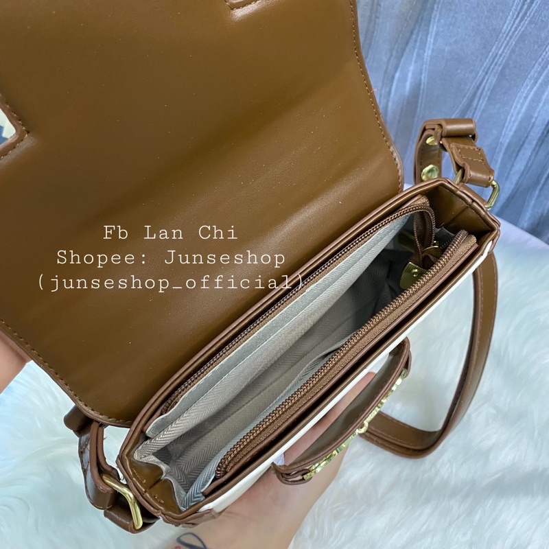 Túi Đeo Chéo Chư G Size 20cm Quai Đẹp Cúc Bấm Siêu Xinh